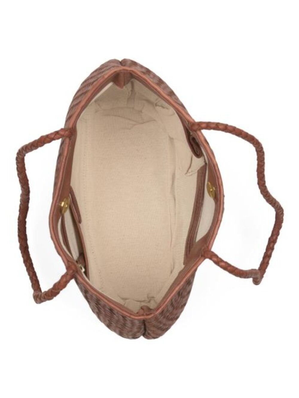 ECOTORIE Leather Lubbock Woven Shoulder Bag - Picture 2 of 5